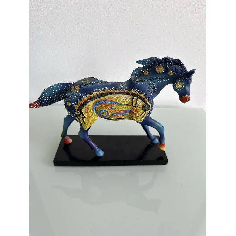✿ Boho Painted Pony Kokopelli Horse Figurine Westland Art Tribal Decor Native US